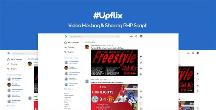 Upflix v1.0.3 Nulled - Video Hosting & Sharing PHP Script