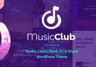 Music Club – Studio, Label, Band, DJ or Singer WordPress Theme
